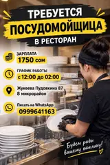Посудомойщица в ресторан