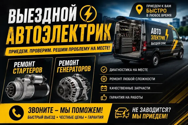 Выездные услуги автоэлектрика 24/7 Профессиональная помощь на дороге — фото 2