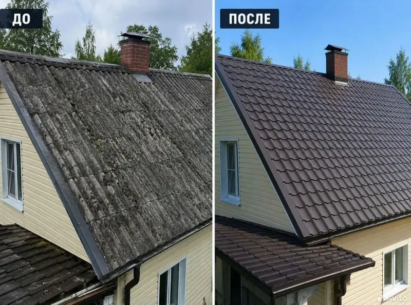 Замена крыша Ремонт кровля Кровельные работы: ремонт и замена Замена — фото 5