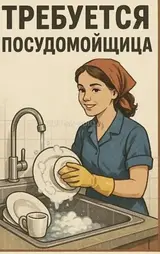 Нужна посудомойщица в кафе в Лебединовке