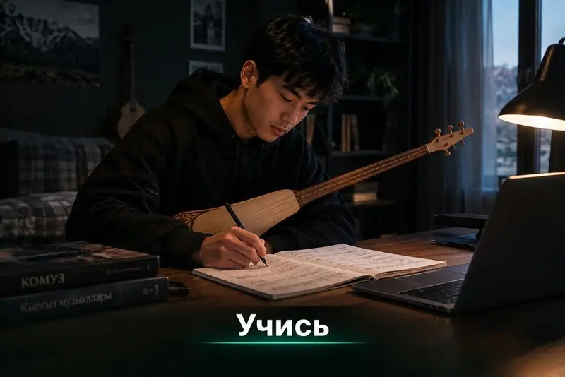 🎵 ОНЛАЙН-УРОКИ КОМУЗА — ВСЕГО 300 СОМ! 🎵 Хотите научиться играть на — фото 4