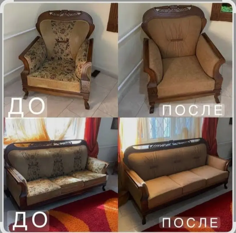Перетяжка и реставрация мягкой мебели Профессионально обновим диваны — фото 2