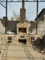 Очок, барбекю салабыз.Столещница, мойка, тандыр