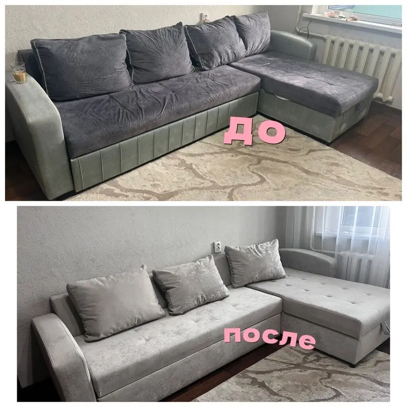 Реставрация мягкой мебели Перетяжка диваны замена поролона перетяжка — фото 2