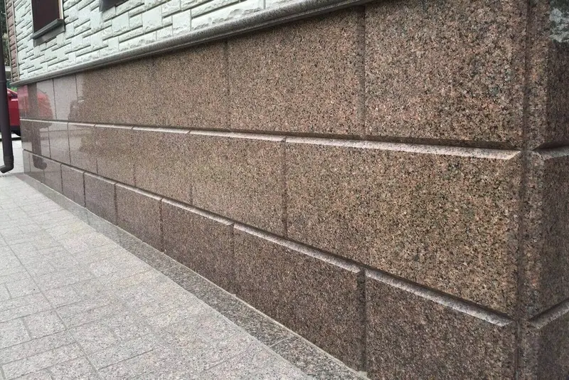 Лестница из гранита, мрамора Для дома, Форма лестницы: Прямая — фото 5