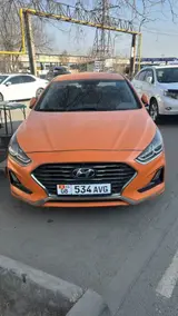 Hyundai Sonata, оранжевый седан (рестайлинг) Сдаю в аренду под такси