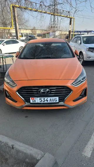 Hyundai Sonata, оранжевый седан (рестайлинг) Сдаю в аренду под такси