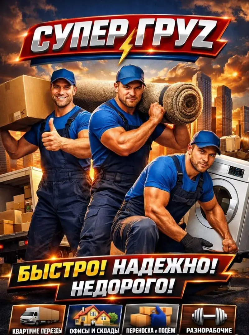 Услуги грузчиков и переездов “Супер Груз” Что делаем — фото 2
