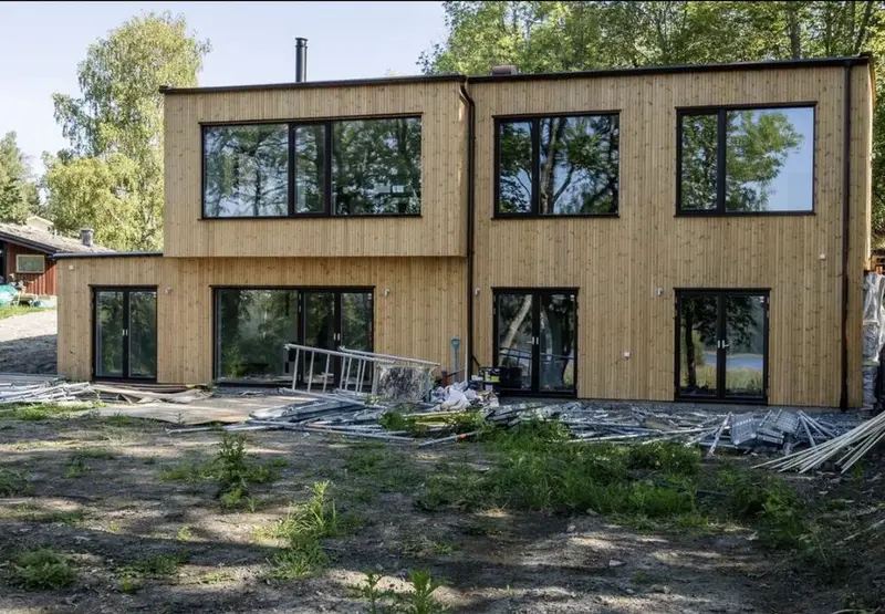 Современный загородный дом в стиле минимализм/сканди с панорамным — фото 6