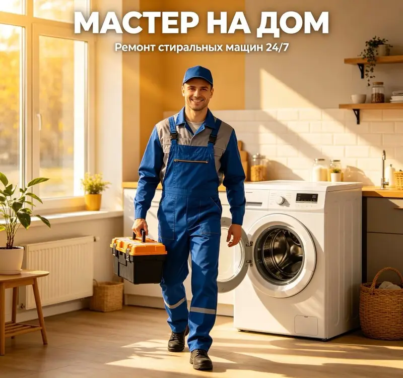 Ремонт стиральных машин 24/7 Профессиональный выездной мастер. Быстро — фото 2