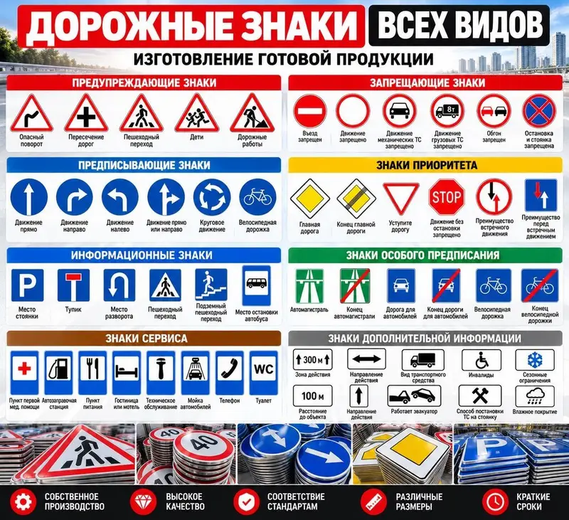 🚧 ИЗГОТОВЛЕНИЕ ДОРОЖНЫХ ЗНАКОВ ВСЕХ ВИДОВ 🚧 Изготавливаем готовую — фото 2
