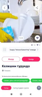 Услуги посудомойщицы