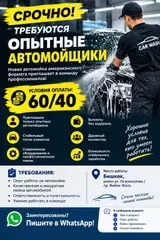Опытные автомойщики