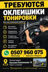 Оклейщик тонировки (постоянная работа)