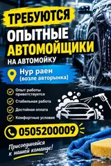 Опытные автомойщики на автомойку.50/50