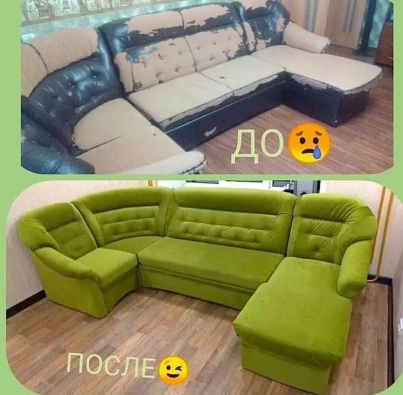 ПЕРЕТЯЖКА МЯГКОЙ МЕБЕЛИ — фото 2