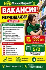 Мерчендайзер в «Нур МиниМаркет»
