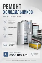 Ремонт холодильников всех видов. на дому. гарантия качество на высшем