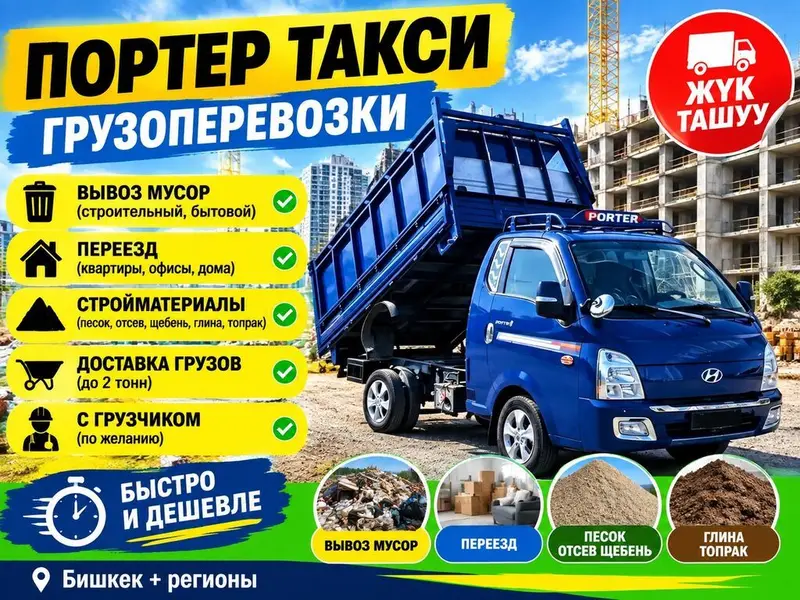 Заказать Хендай портер, Перевозка мебели, C грузчиком — фото 3