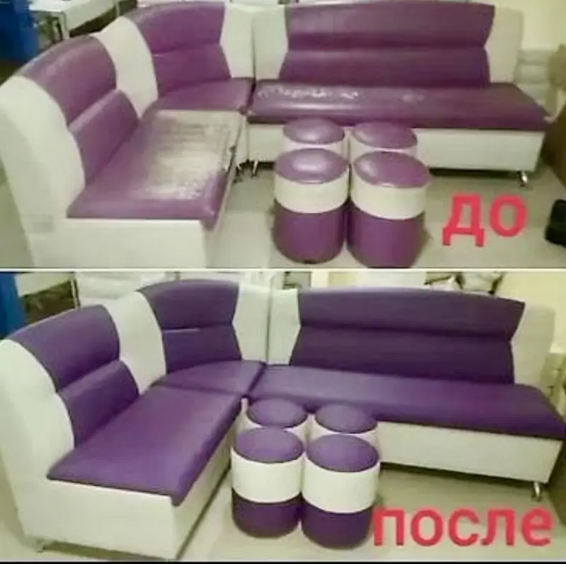 Профессиональная перетяжка и реставрация мягкой мебели — фото 5