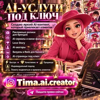 AI-услуги под ключ Создаю яркий AI‑контент, который привлекает