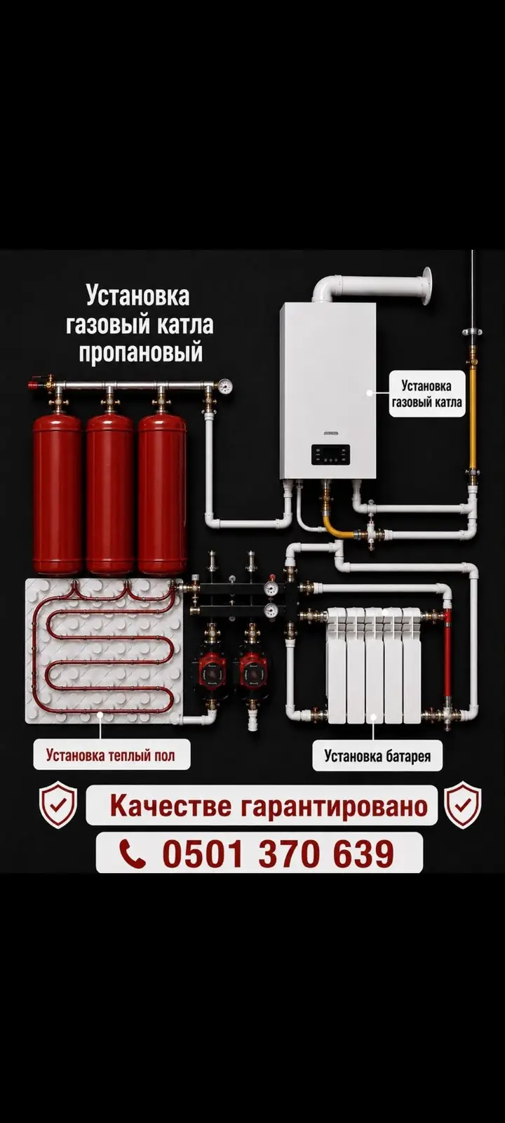 Установка, продажа и ремонт газовых котлов и систем отопления — фото 5