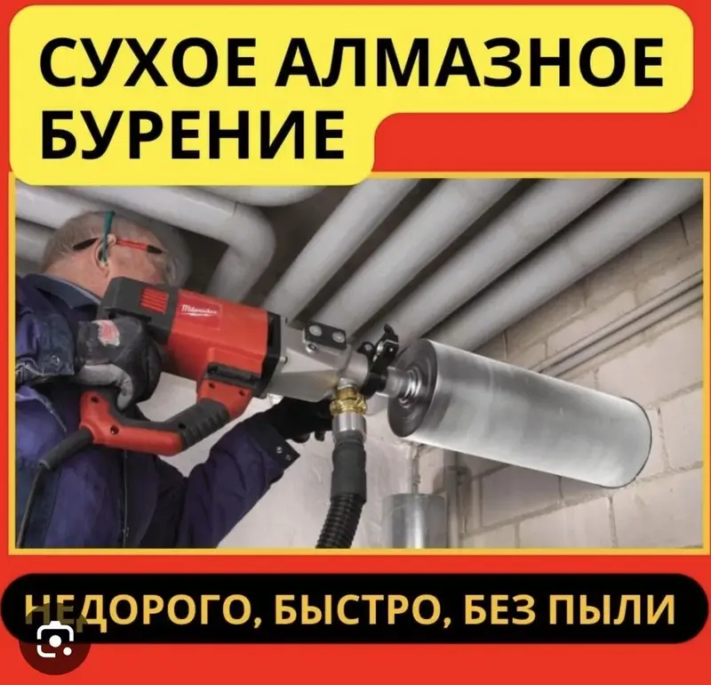 Алмазное сверление, алмазное бурение, резка бетона, резка###бетон — фото 2