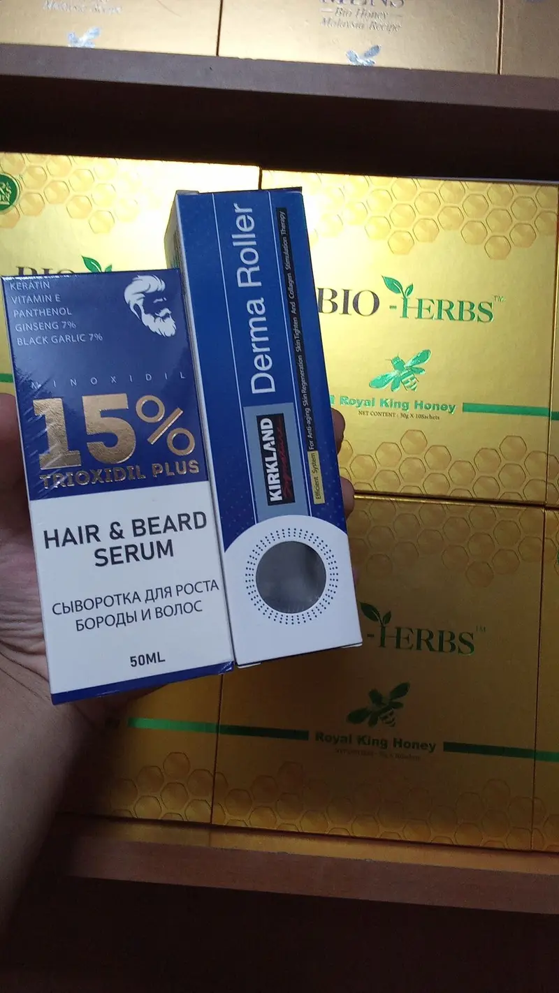 Сыворотка для роста волос и бороды TRIOXIDIL PLUS 15% + микророллер — фото 4