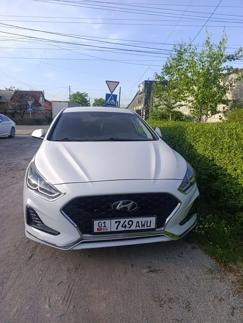 Аренда под такси длительный срок Hyundai Sonata, серый седан — фото 2