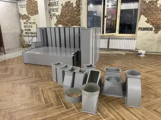 Жестяные, вентиляционные работы, Вентиляция, Изготовление изделий, Листогиб