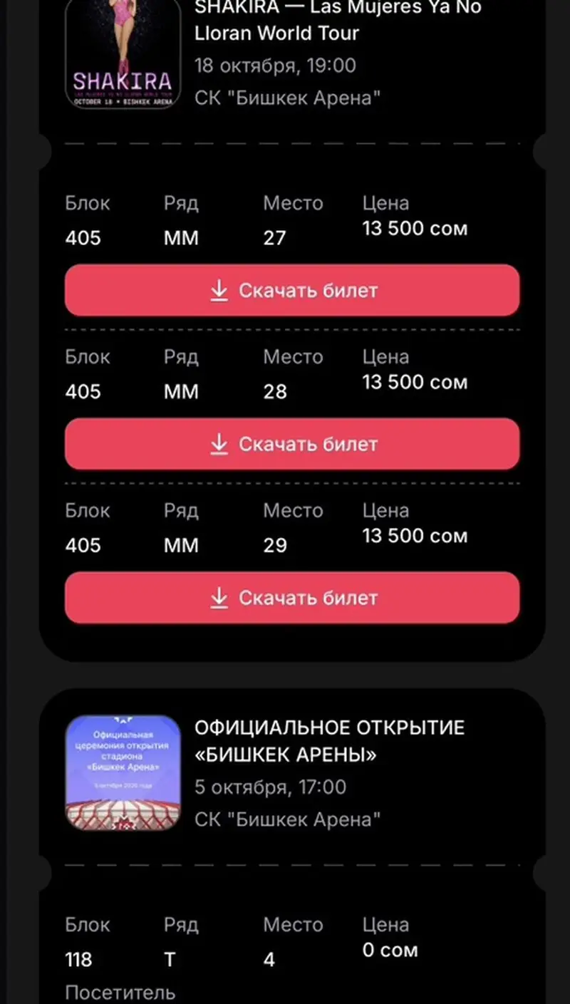 Билеты на концерт SHAKIRA — фото 3