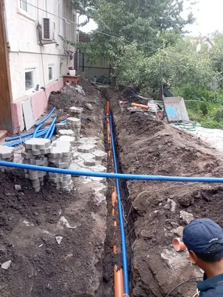 Монтаж наружной канализации и водоснабжения под ключ