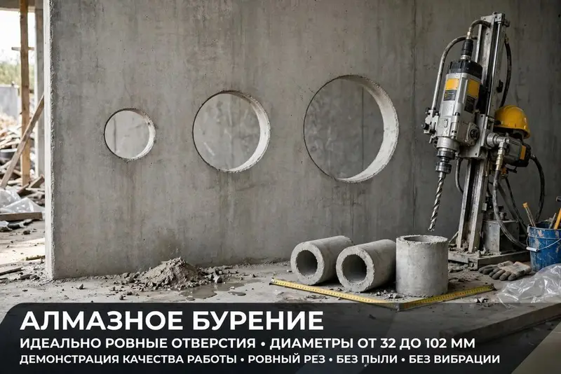 Алмазное бурение бетона и железобетона — фото 4