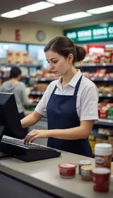 Кассиры в продуктовый магазин