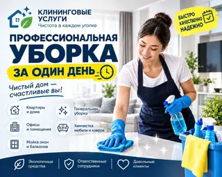 Уборка помещений