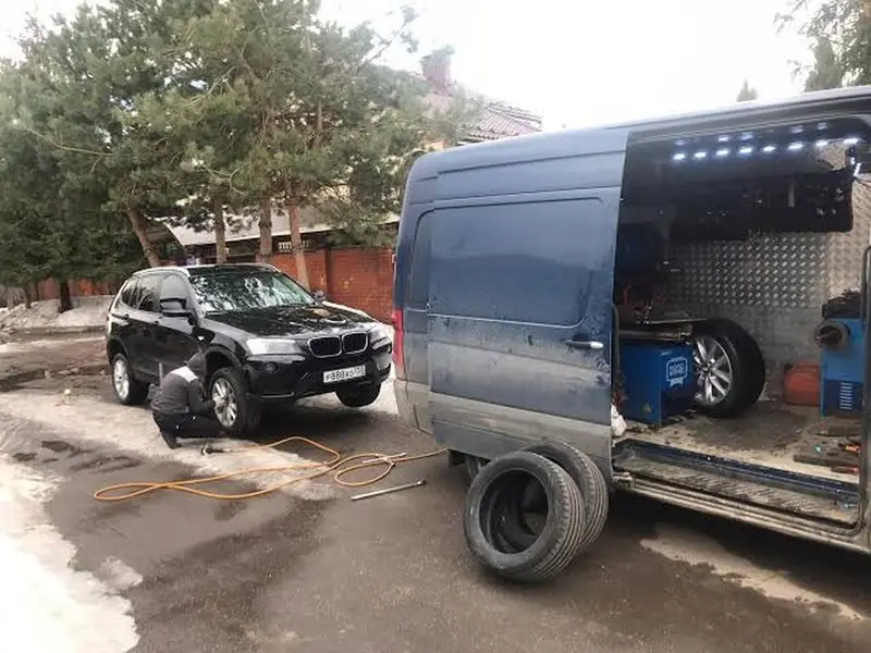 Шиномонтаж, Замена шин, С выездом, Специализация: Легковое авто — фото 2