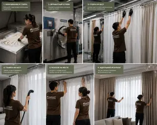 Профессиональная химчистка и уход за шторами от Garant Cleaning. Что