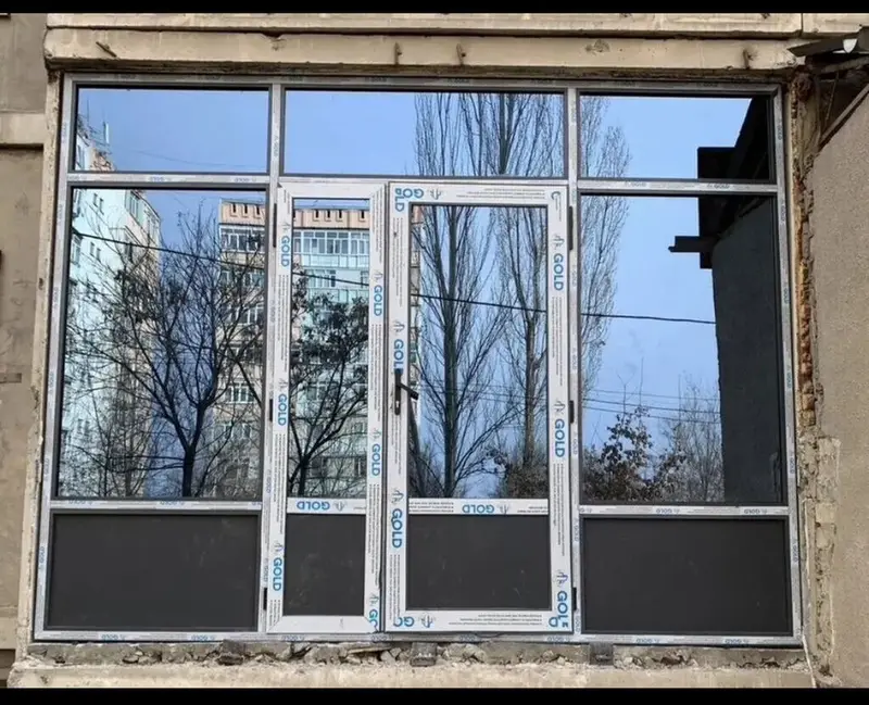 Пластиковая дверь на заказ, Входная, Для частного дома, Двухстворчатая, Распашная… — фото 3