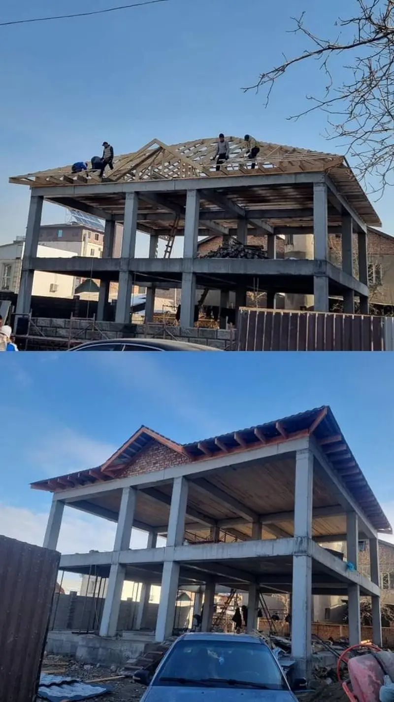 Кровельные работы под ключ Крыша жабабыз бардык турун. стаж 10 жыл — фото 3