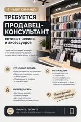 Продавец‑консультант магазинов сотовых чехлов и аксессуаров