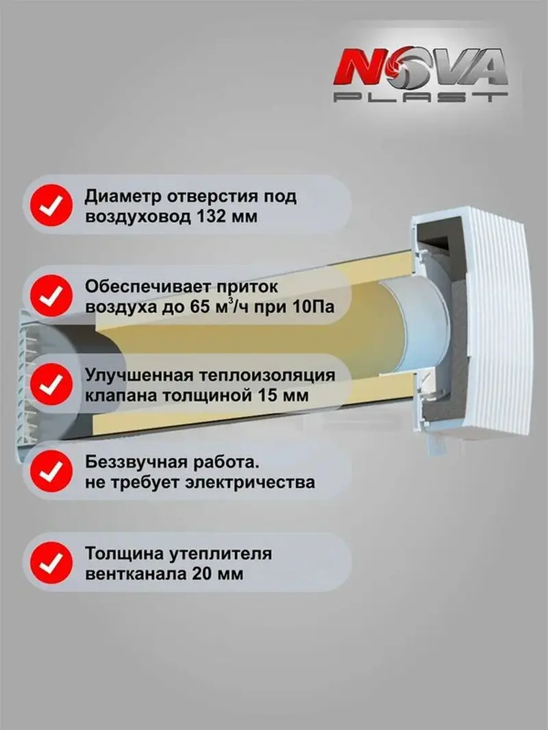 Приточный клапан — это вентиляционное устройство для подачи свежего — фото 3