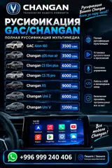 Русификация авто, Китай, Changan