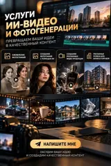 Услуги ИИ-видеогенерации 🎬 📸 Оживление фотографий 🖼 Создание