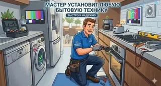 Услуги по установке бытовой техники Профессиональный монтаж любой