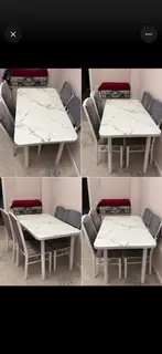 Комплект столов и стульев на заказ, Для кухни, Квадратный, Бесплатная доставка