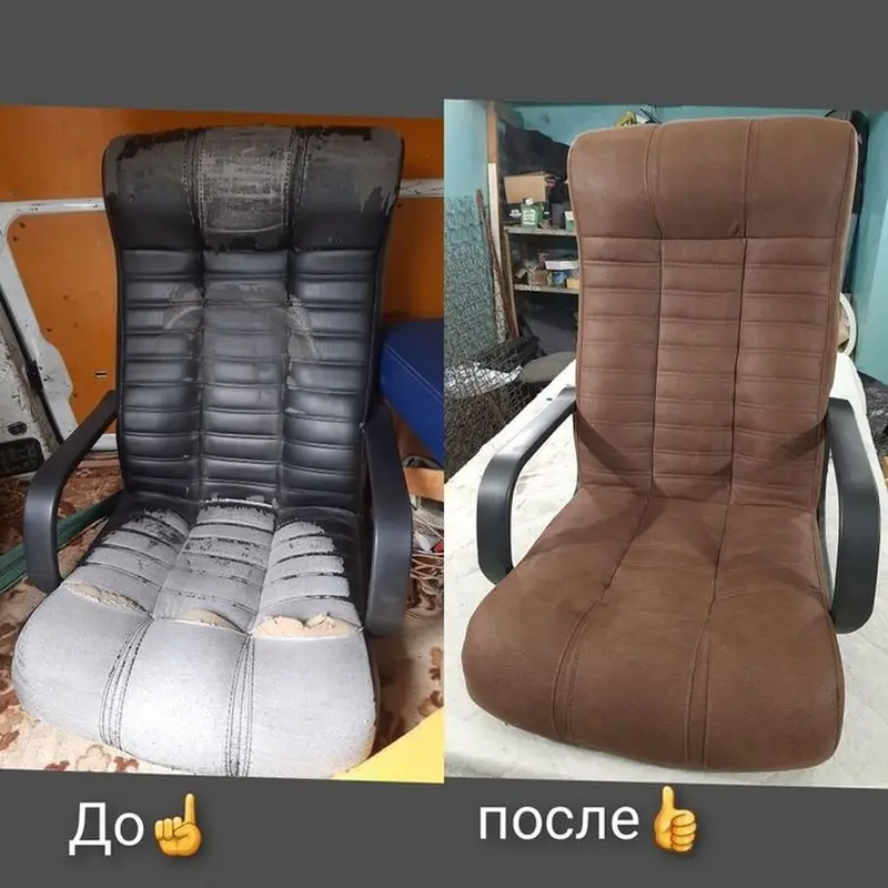 Перетяжка стульев. Перетяжка офисных кресел ремонт офисных кресел — фото 2