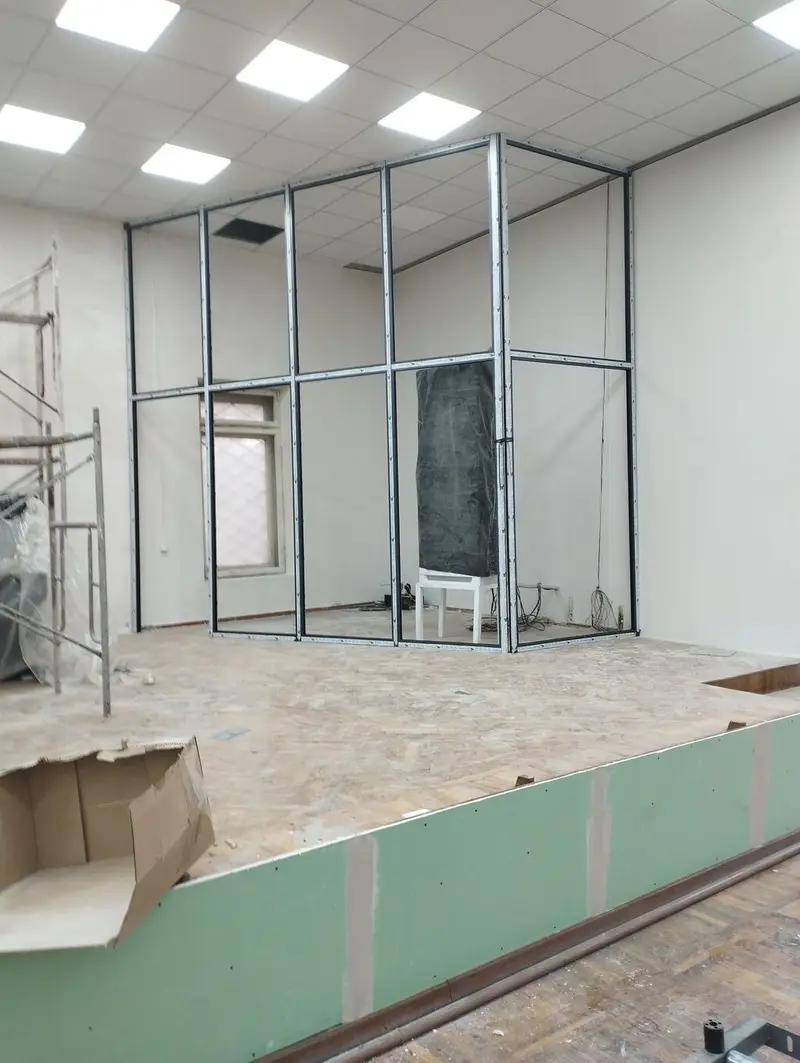 На заказ Каркасная перегородка, Для офиса, Монтаж, Демонтаж, Бесплатный замер — фото 4