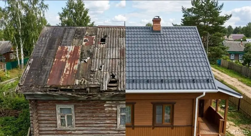 Ремонт протечки крыша Кровля Крыша Кровля Крыша утечка Ремонт крыши — фото 6