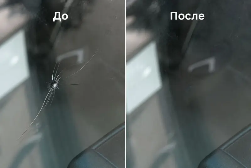 Ремонт сколов и трещин на лобовом стекле так же есть выезд !!! — фото 6